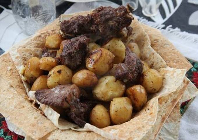 Картошка, приготовленная в казане